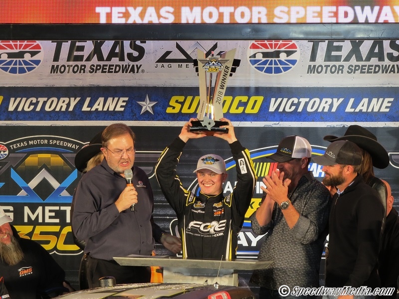 Haley Steals Jag Metals 350 NASCAR Camping World Truck Series Playoff Race to Advance to Championship 4