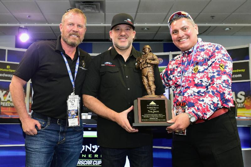 U.S. MARINE GEIST, RET. U.S. ARMY MAJOR PULIDO HONOR STEWART, SPEEDWAY CHILDREN’S CHARITIES ON SUNDAY