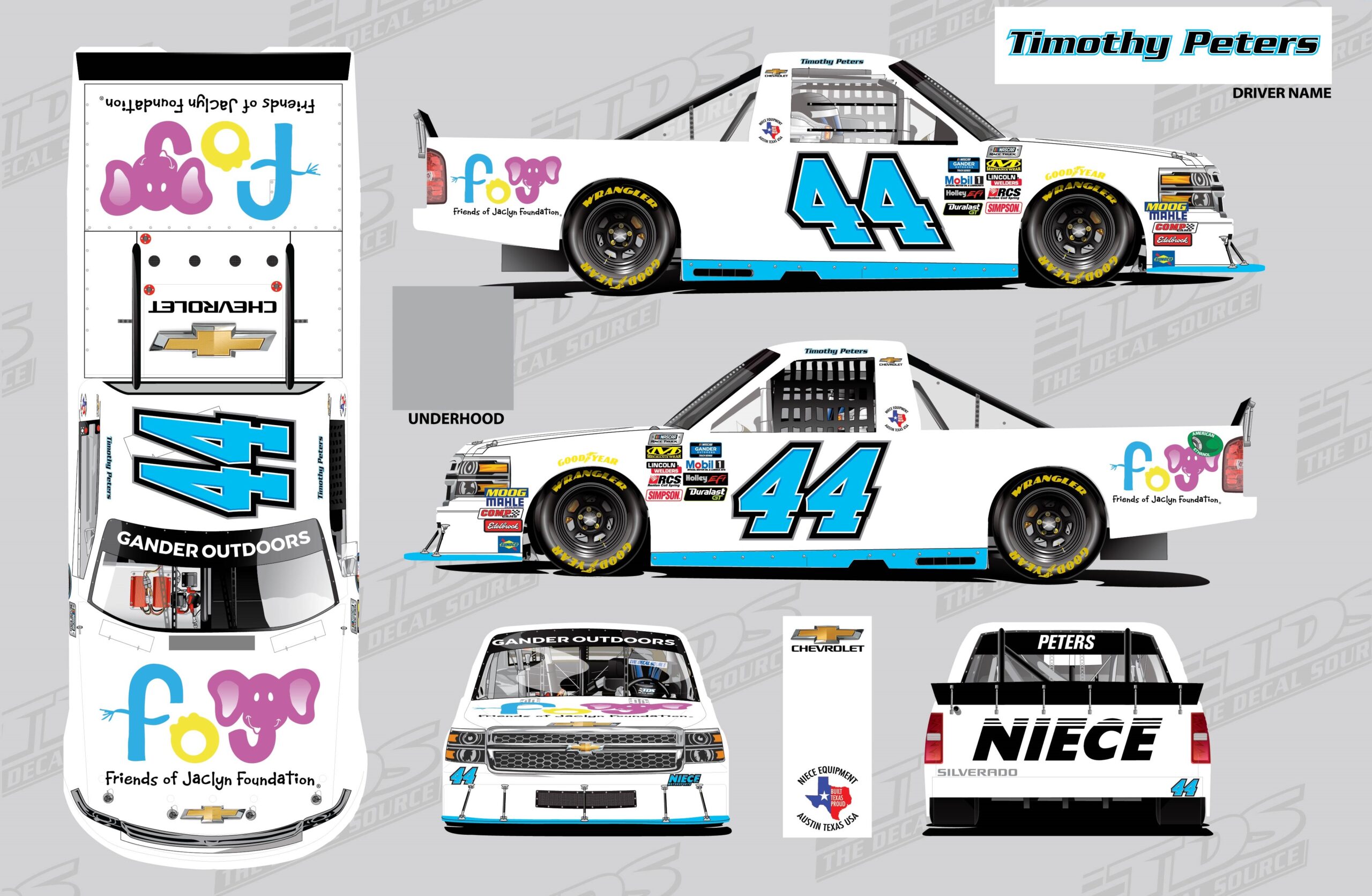 Timothy Peters Joins Niece Motorsports for the First Three Truck Series Races of 2019 Season