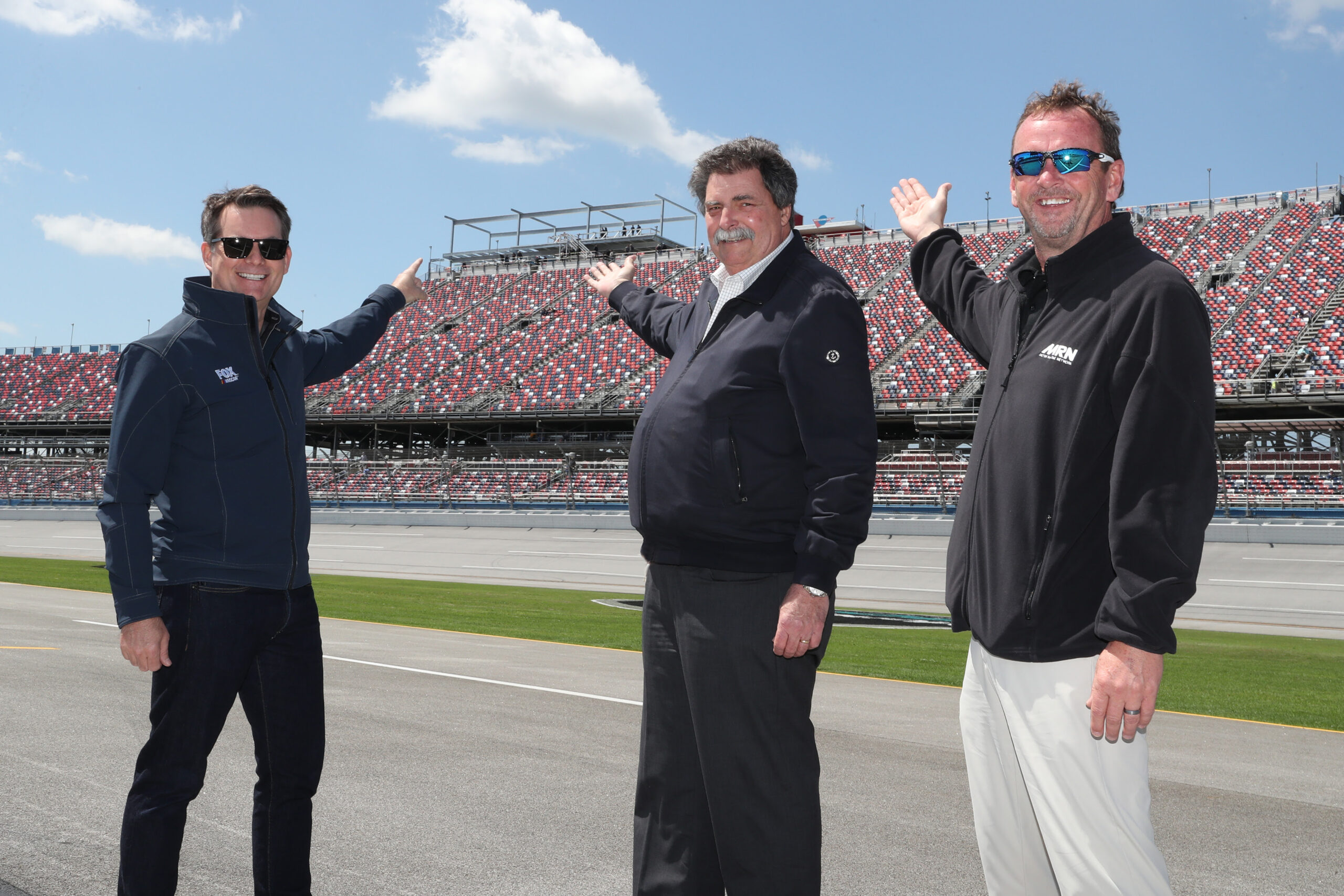 In Middle of Current Infield Demolition, Talladega Superspeedway’s New Race Operations Building Being Constructed Outside, High Above Tri-Oval