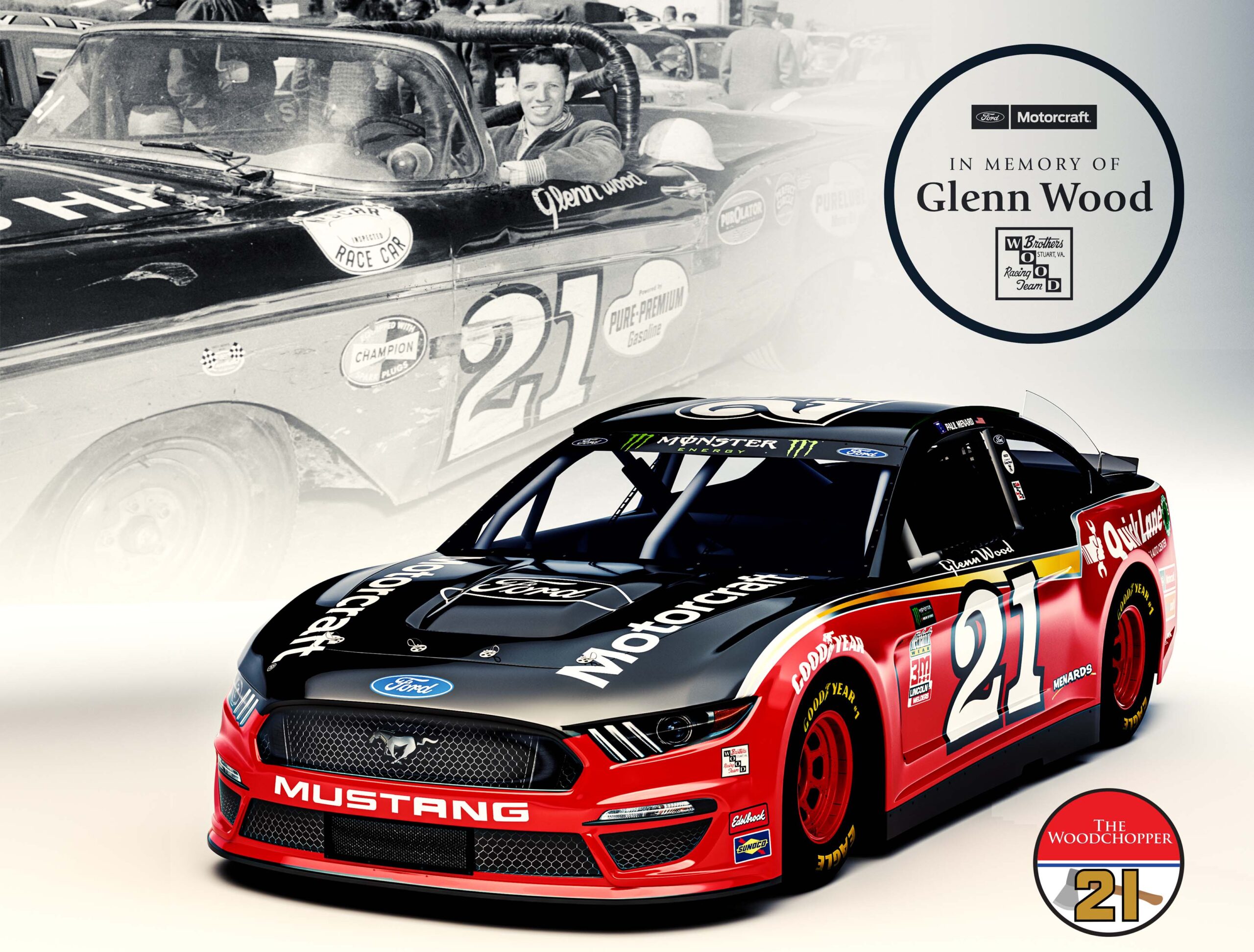 Ford, Ford Customer Service Division Honors Wood Brothers Racing Patriarch Glenn Wood at Darlington