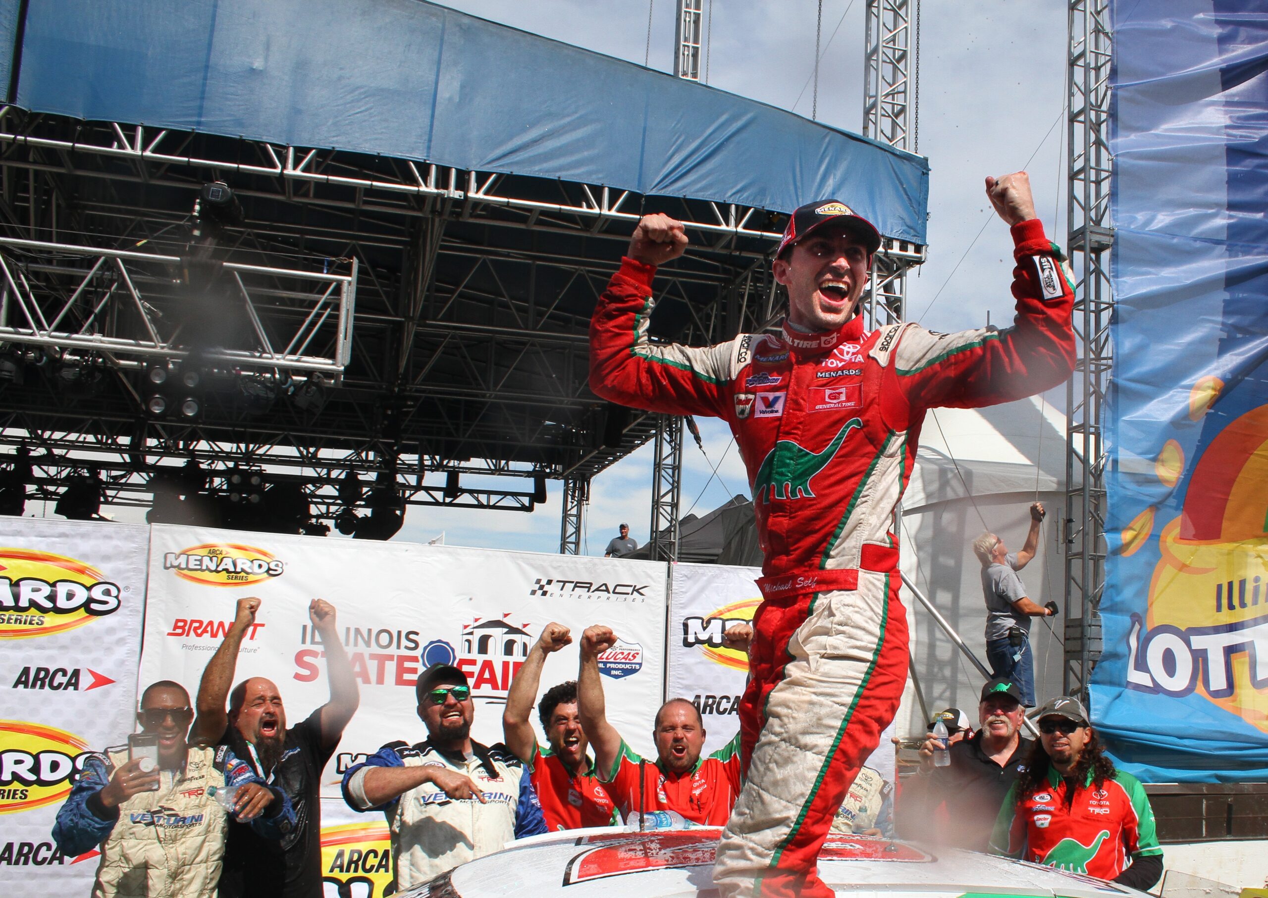 Michael Self Scores First ARCA Menards Series Dirt Win in Allen Crowe 100 at Springfield