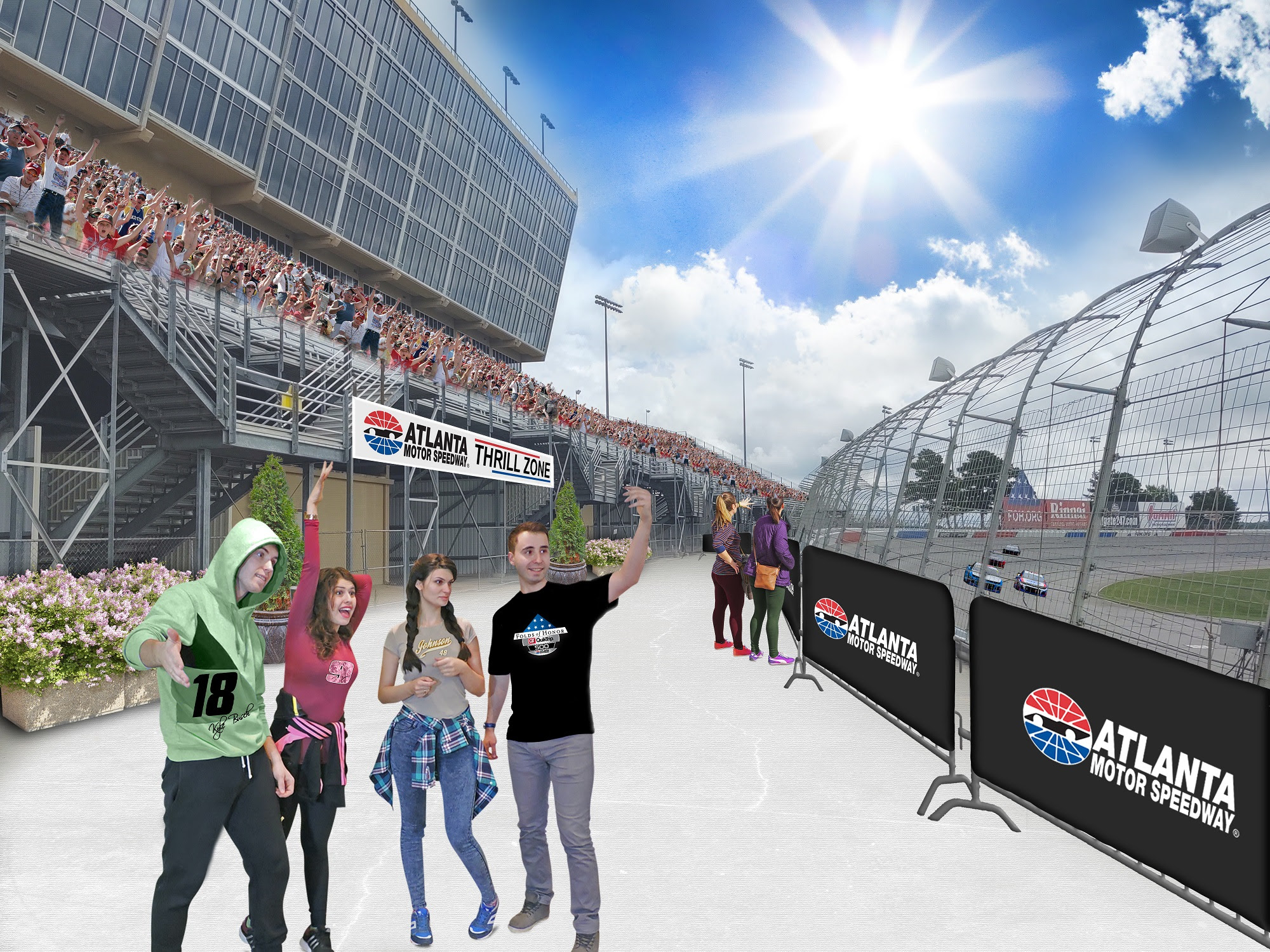 New ‘Thrill Zone’ will get fans up close to the NASCAR action at AMS
