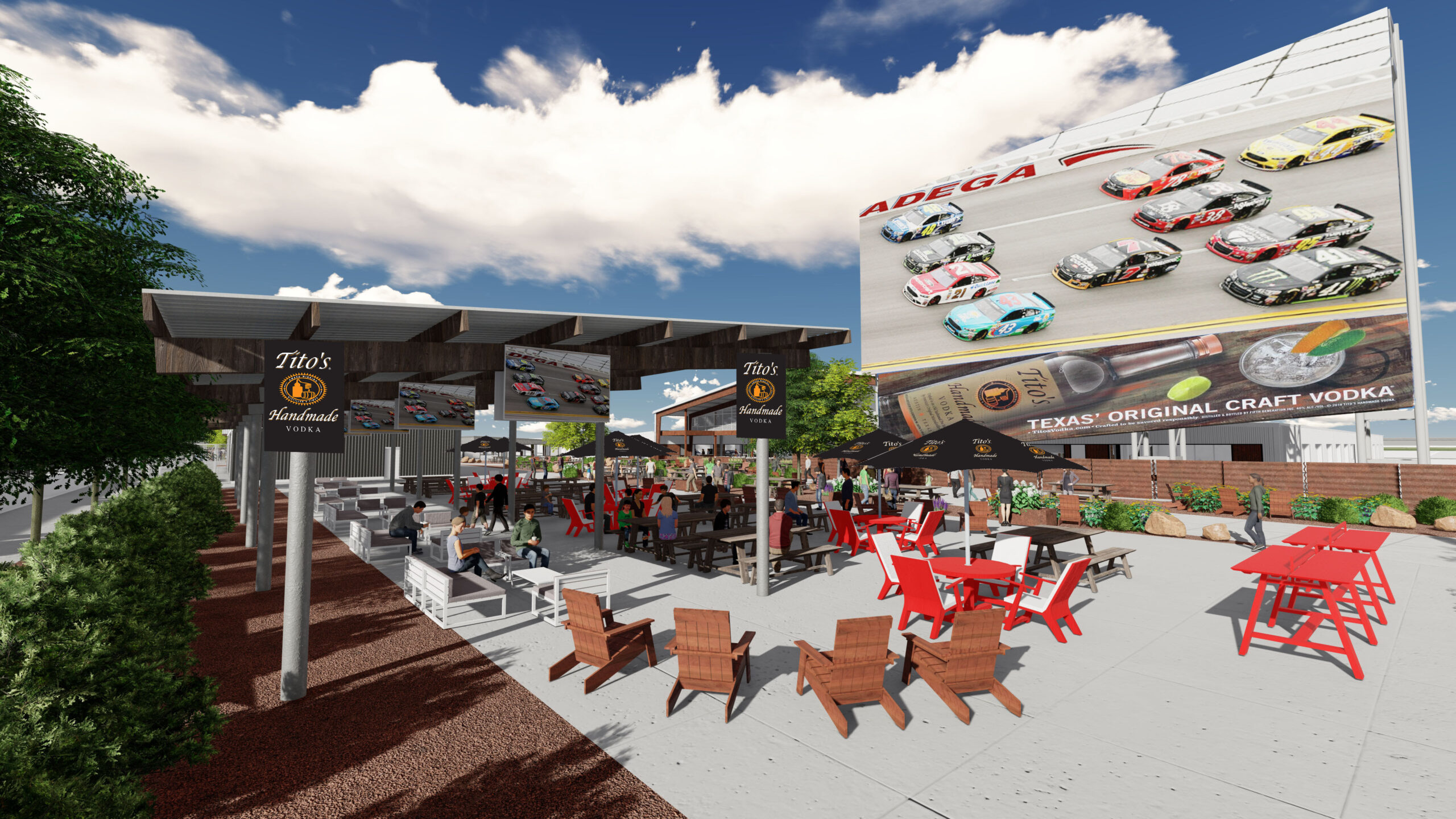 Tito’s Handmade Vodka Joins Talladega Superspeedway Family with the Tito’s Lemonade Lounge in Brand-New Talladega Garage Experience, Debuting this Weekend Tito’s Handmade Vodka Joins Talladega Superspeedway Family with the Tito’s Lemonade Lounge in Brand-New Talladega Garage Experience, Debuting this Weekend