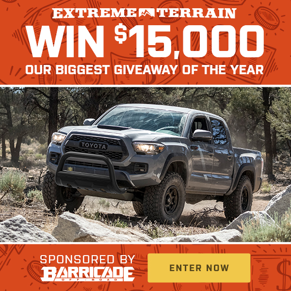 Win $15,000 from Barricade Off-Road