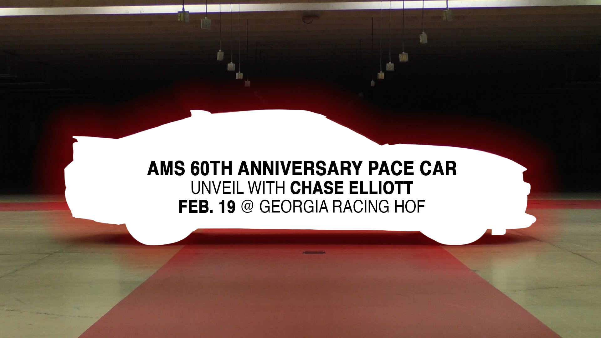 AMS unveiling 60th Anniversary pace car with Chase Elliott during Dawsonville race fan event