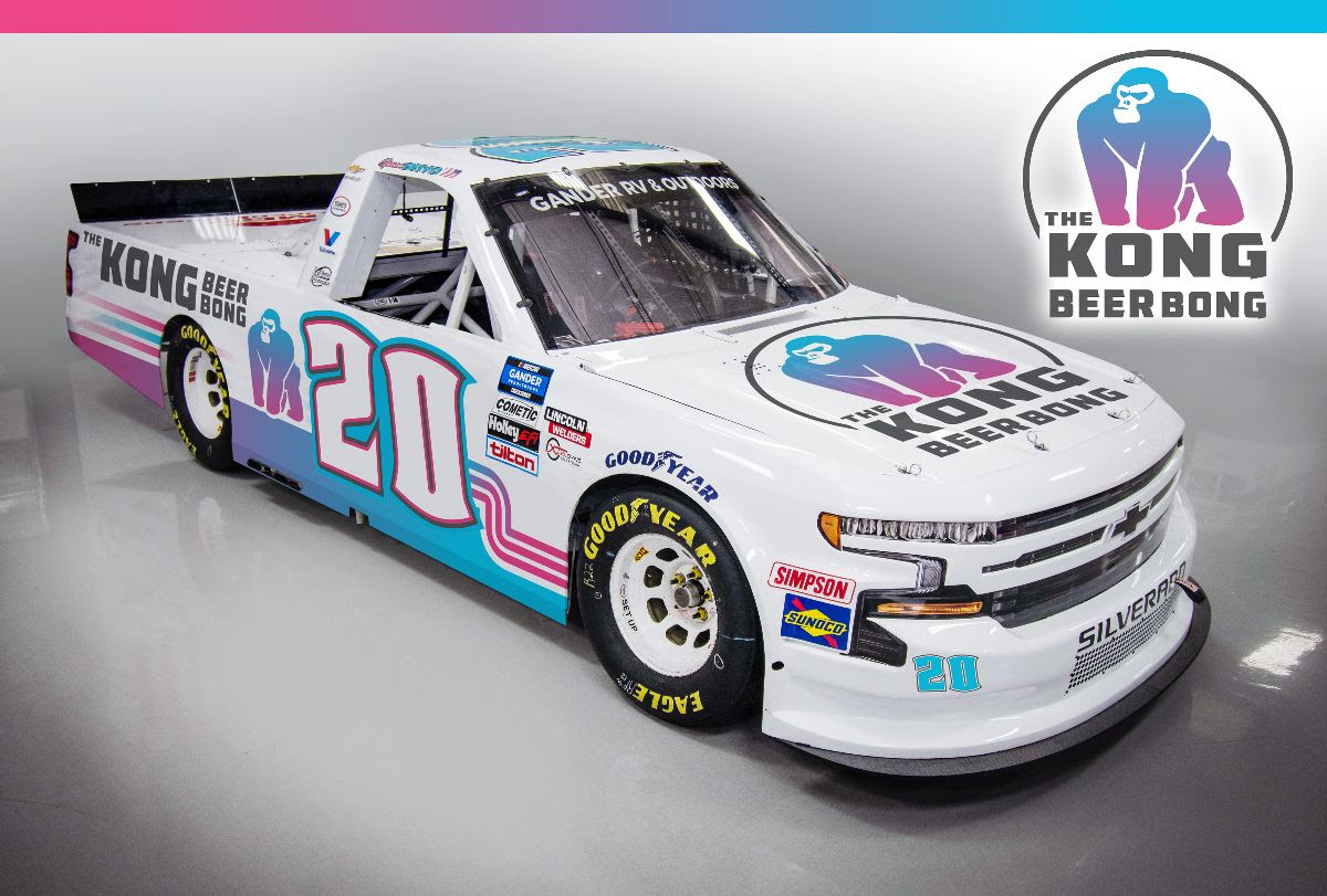Spencer Boyd Welcomes Fans Back to the Track with a new Sponsor, Kong Beer Bong