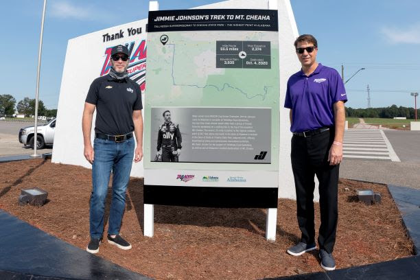 Cycling the Sights of Alabama: Jimmie Johnson’s Trek to Mt. Cheaha Unveiled at Talladega Superspeedway