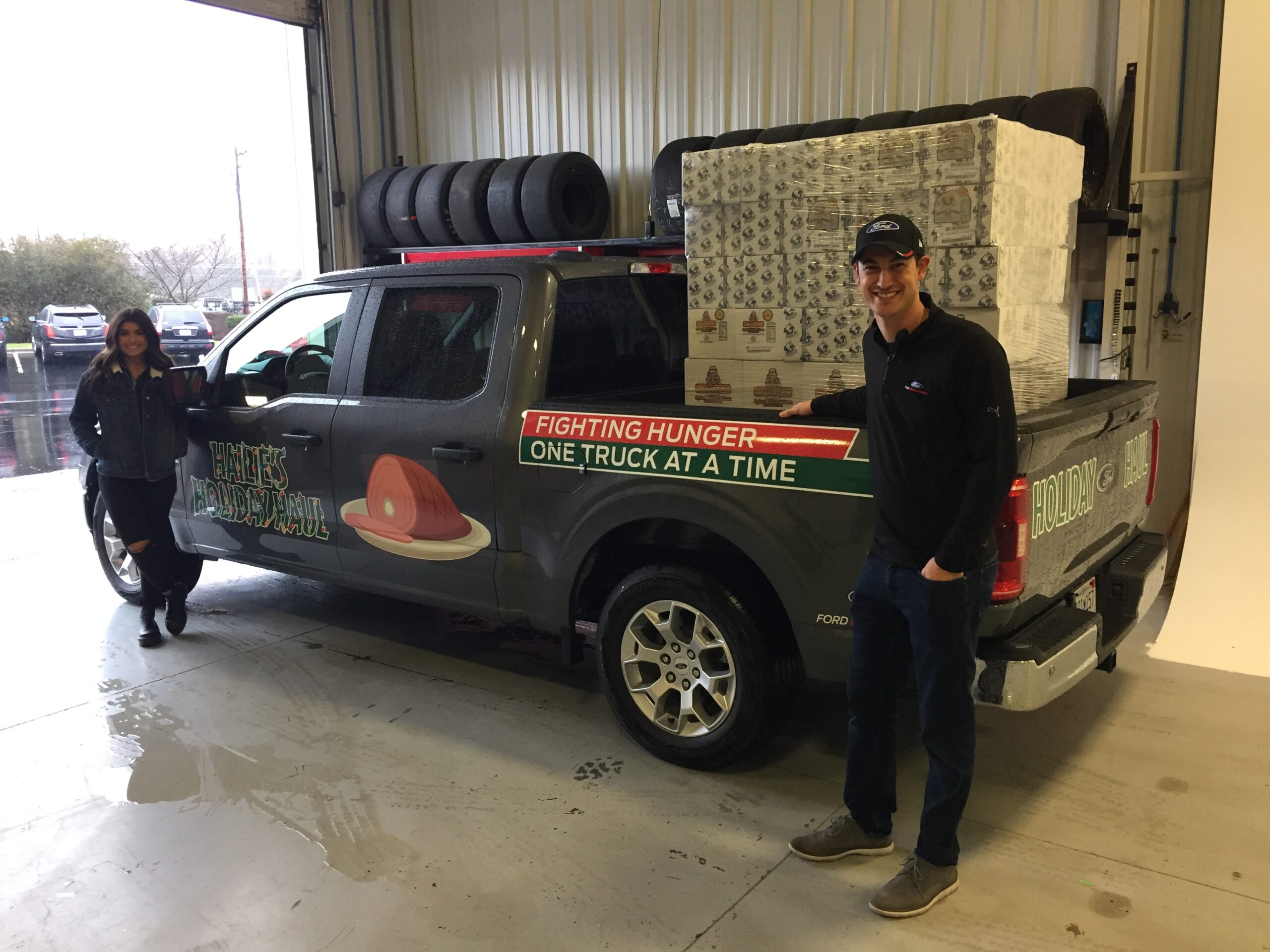 Hailie’s Holiday Haul Teams with Joey Logano Foundation to Donate Hams for NC Families in Need