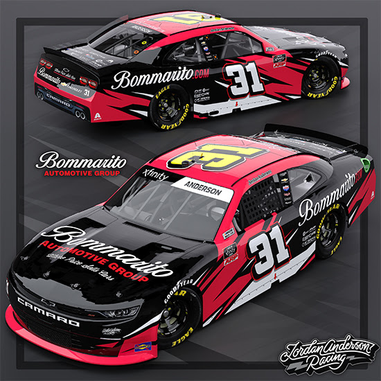 Jordan Anderson and Bommarito Automotive Group to Run for 2021 NASCAR Xfinity Series Rookie of the Year