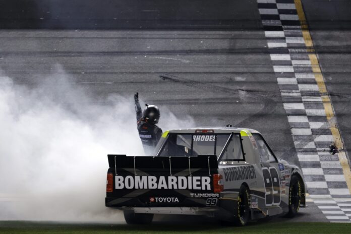 Ben Rhodes wins Truck Series race at Daytona 2-13-21 by Jared C. Tilton for GettyImages