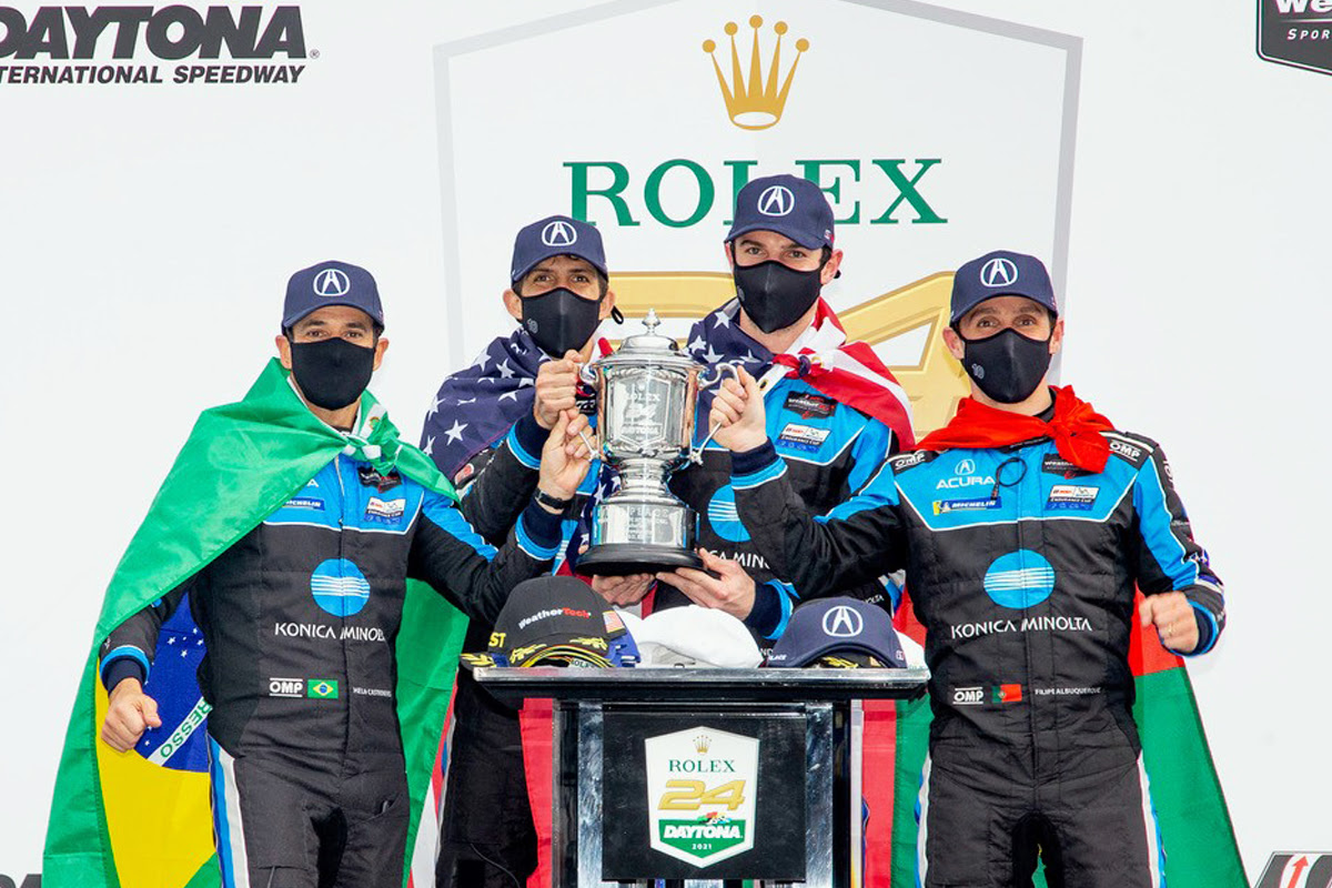 No. 10 Konica Minolta Acura ARX-05 team Win the 59th Running of the Rolex 24 at DAYTONA