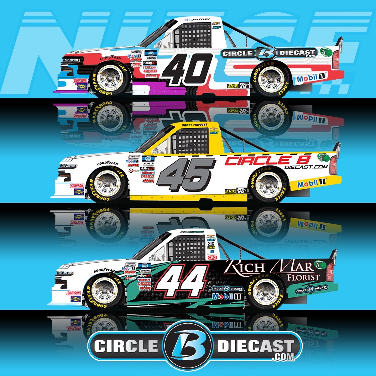 CircleBDiecast.com and Niece Motorsports Team up for the Pinty’s Truck Race on Dirt