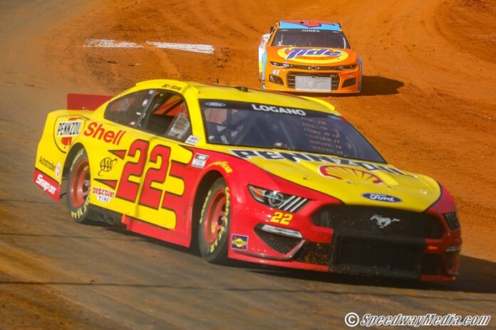 Bristol Dirt Race Joey Logano March 2021 by Jim Barnes