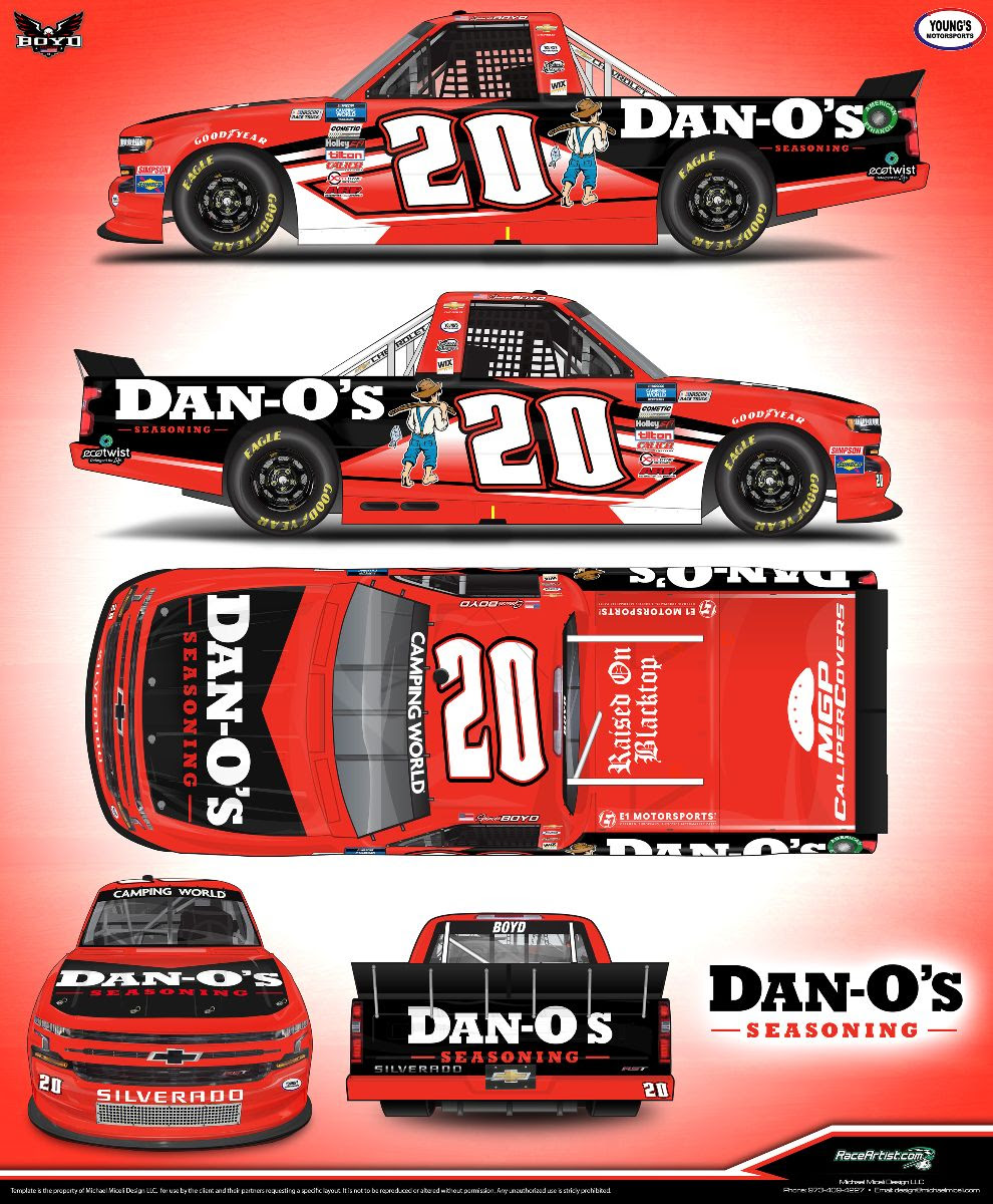 Dan-O’s Seasoning Returns to Spencer Boyd Racing with Spicy Truck