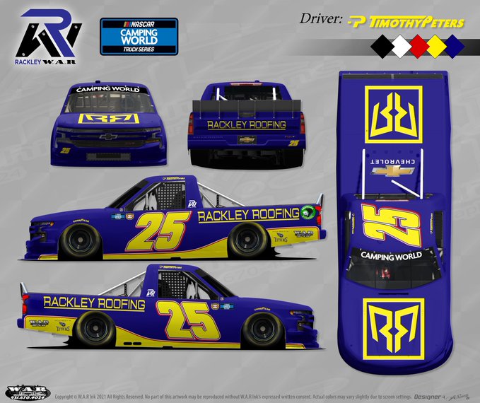RACKLEY W.A.R. HONORS BOBBY HAMILTON WITH THROWBACK SCHEME FOR DARLINGTON