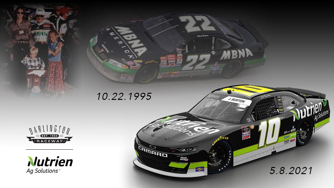 Kaulig Racing Announces 2021 Darlington Throwback Schemes for Jeb Burton and Justin Haley