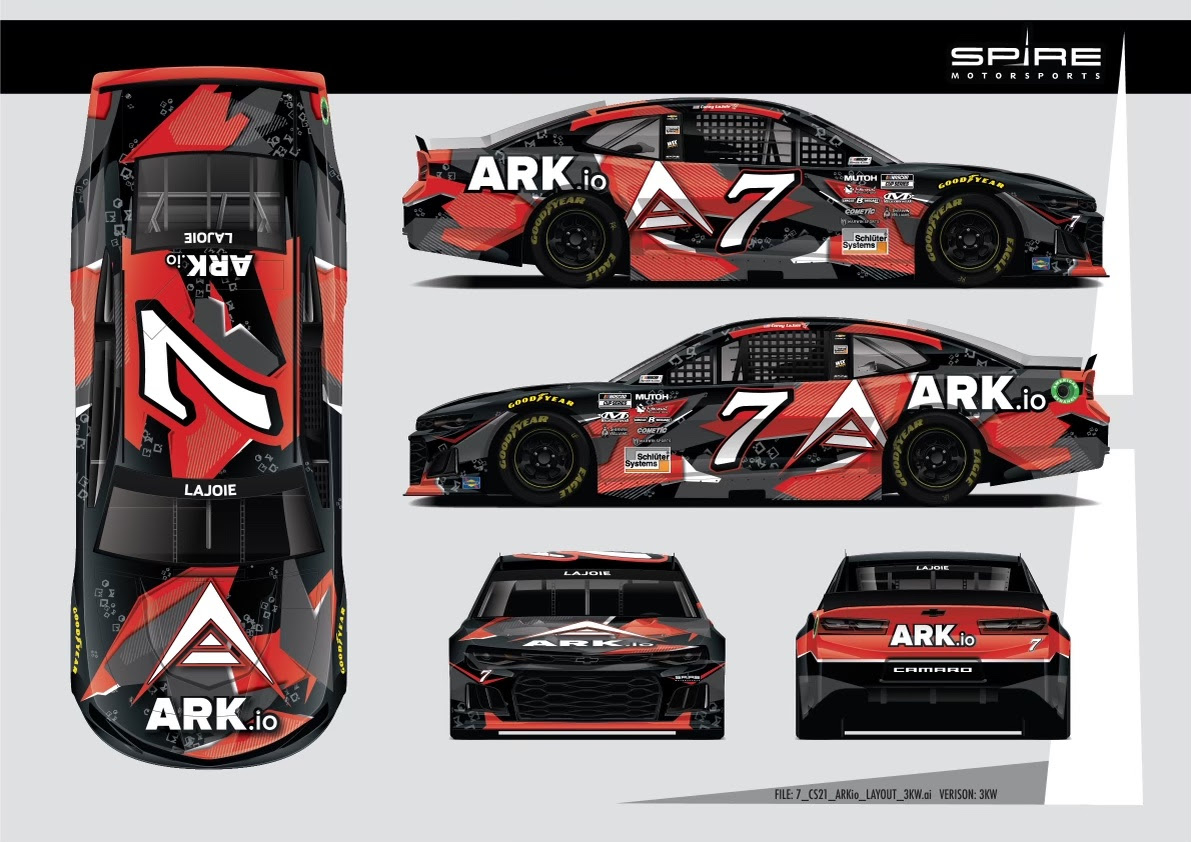 Spire Motorsports, LaJoie Partner with ARK.io for Martinsville