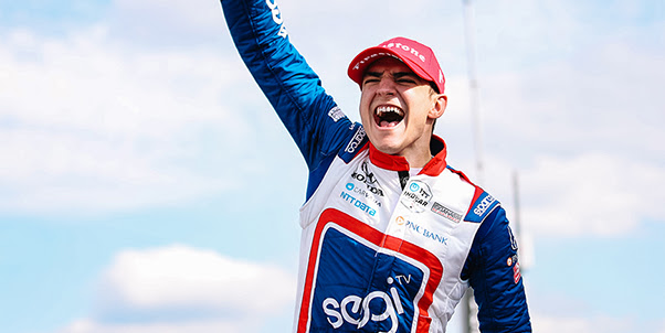 Palou Holds Off Heavyweights To Take First Career Win in Barber Thriller