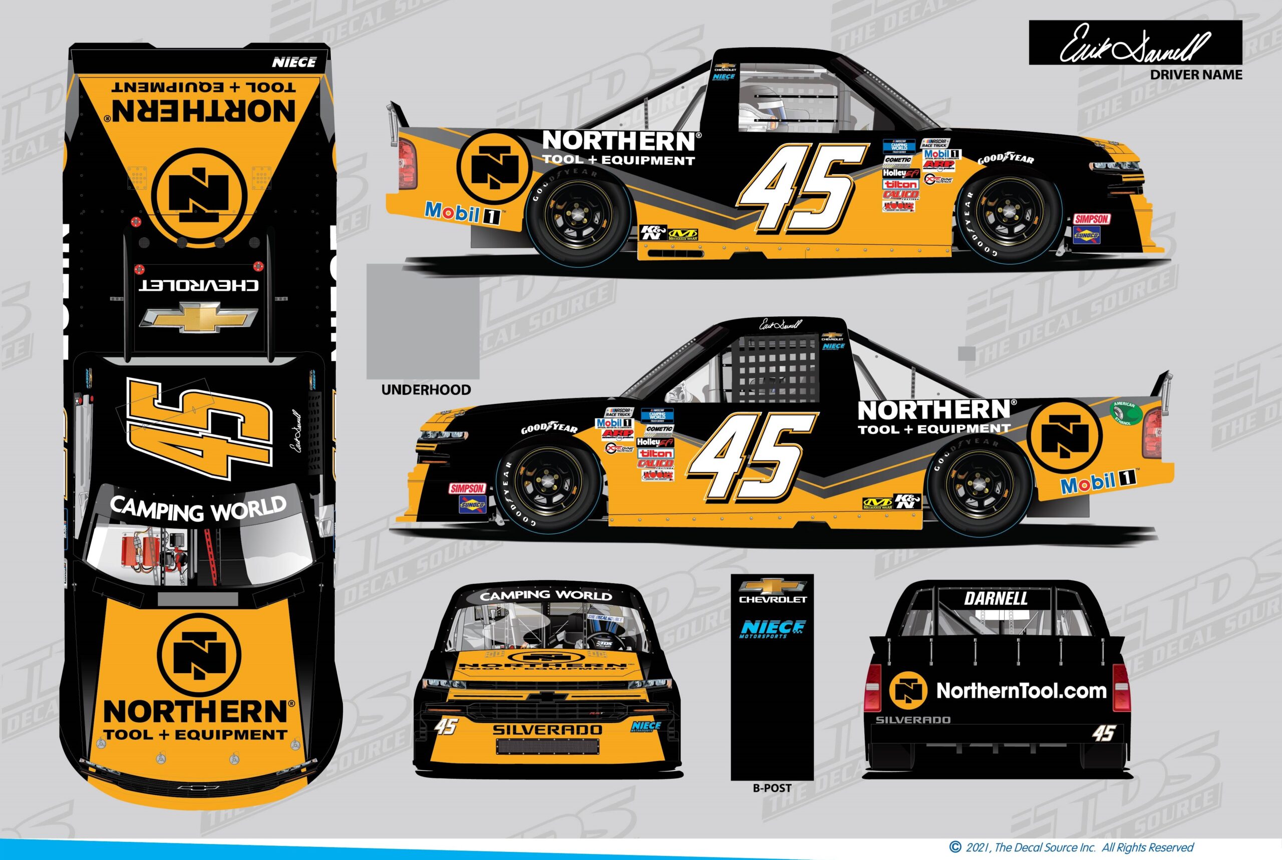 Erik Darnell Makes his Return to the NASCAR Camping World Truck Series at Darlington