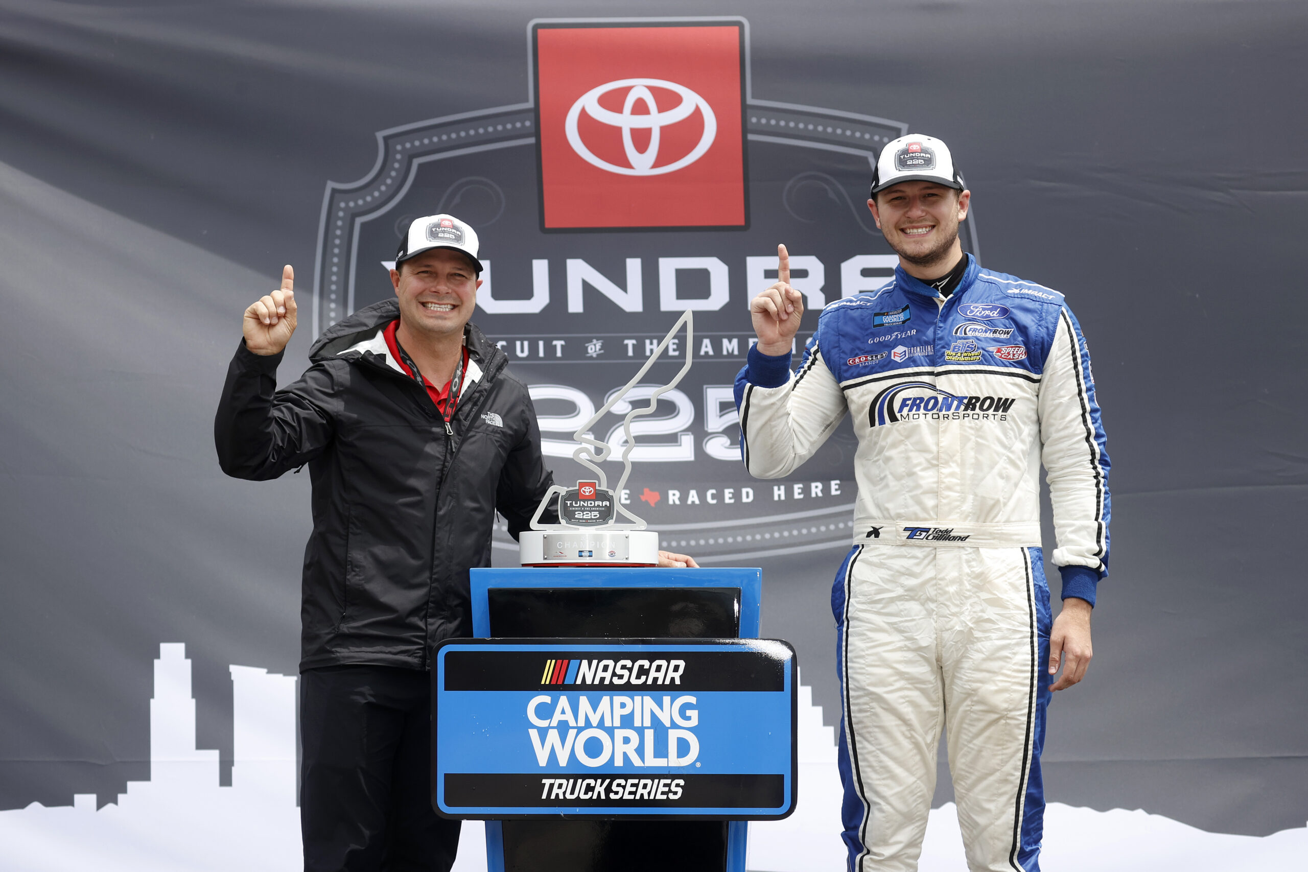 Gilliland overcomes early penalty to win inaugural NASCAR Camping World Truck Series race at COTA