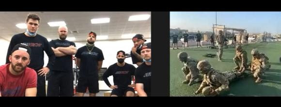 Austin Dillon, No. 3 Pit Crew Hold Virtual Work Out With Soldiers at U.S. Army Central Kuwait