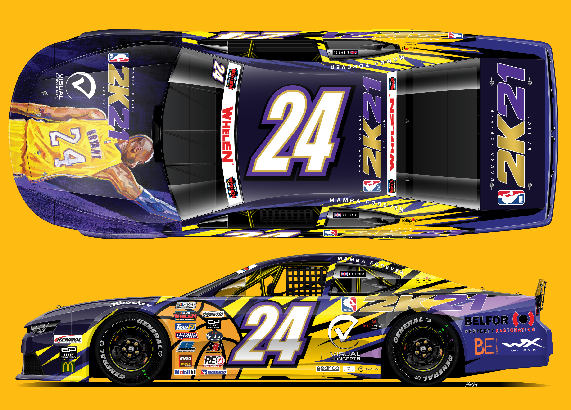 Alex Sedgwick to make NASCAR Whelen Euro Series return at Brands Hatch with support from NBA 2K