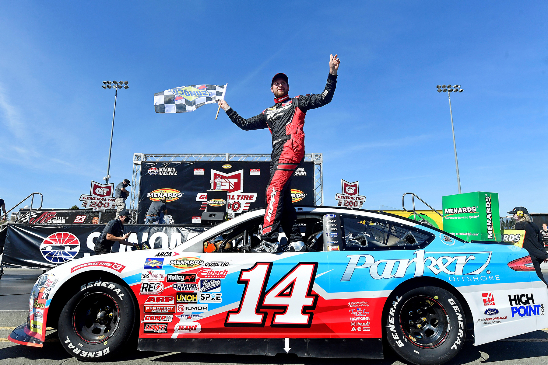 Chase Briscoe Races To Victory In General Tire 200 ARCA Menards West Series Race at Sonoma Raceway