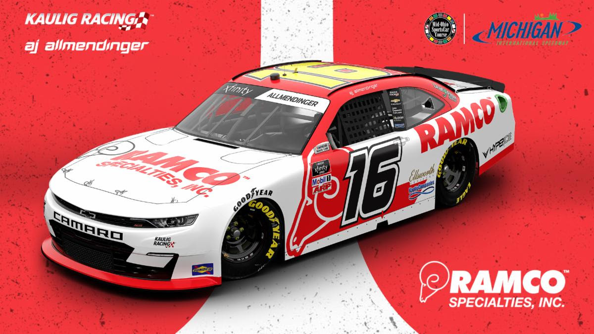 Kaulig Racing, AJ Allmendinger to Partner with Ramco Specialties at Mid-Ohio