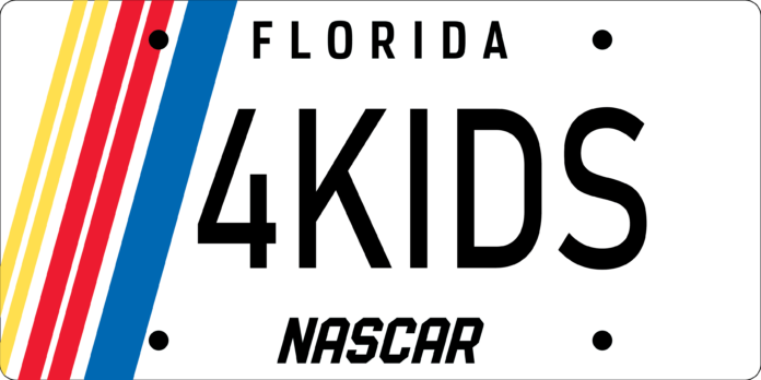 NASCAR_Florida_LicensePlate_4Kids-01