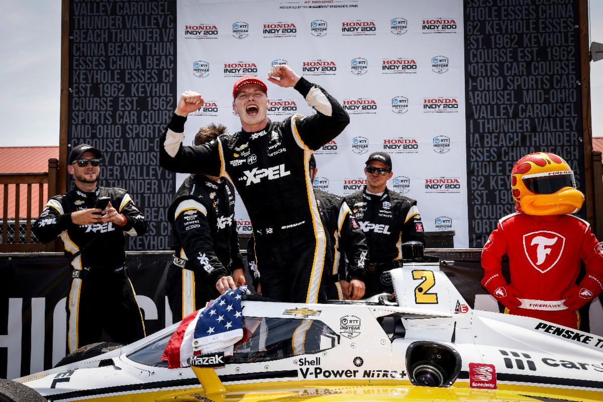CHEVROLET NTT INDYCAR SERIES-MID-OHIO: JOSEF NEWGARDEN PUTS CHEVY IN VICTORY LANE