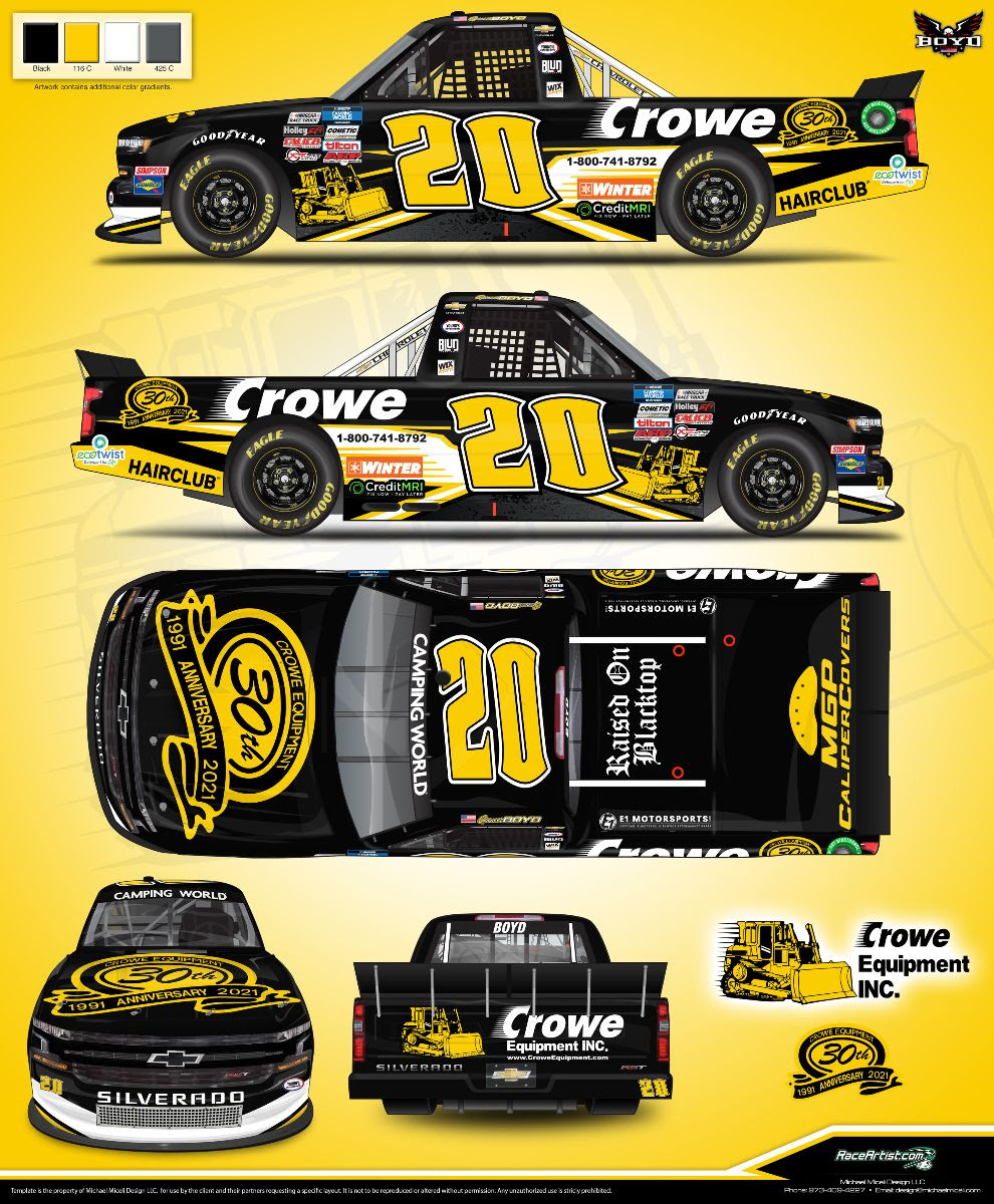 Crowe Equipment Extends Partnership with Spencer Boyd Racing