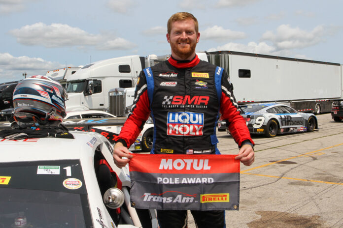 Skeen Battles Back, Takes TA2 Pole over 38-car Road America Field