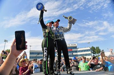 CHEVROLET RACING IN NATIONAL HOT ROD ASSOCIATION: John Force wins for 154th time, takes Funny Car points lead; No. 1 qualifier Brittany Force claims first Top Fuel victory of season