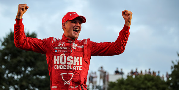 Ericsson Drives to Improbable Win in Ganassi 1-2 at Wild Nashville