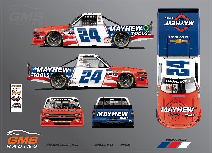 Mayhew Tools To Sponsor Doug Coby and GMS Racing at Bristol Motor Speedway