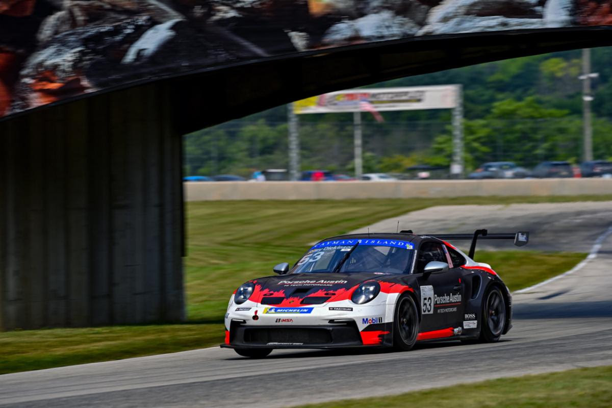 Riley Dickinson, Efrin Castro Earn Porsche Carrera Cup Podiums for Team Hardpoint EBM at Road America