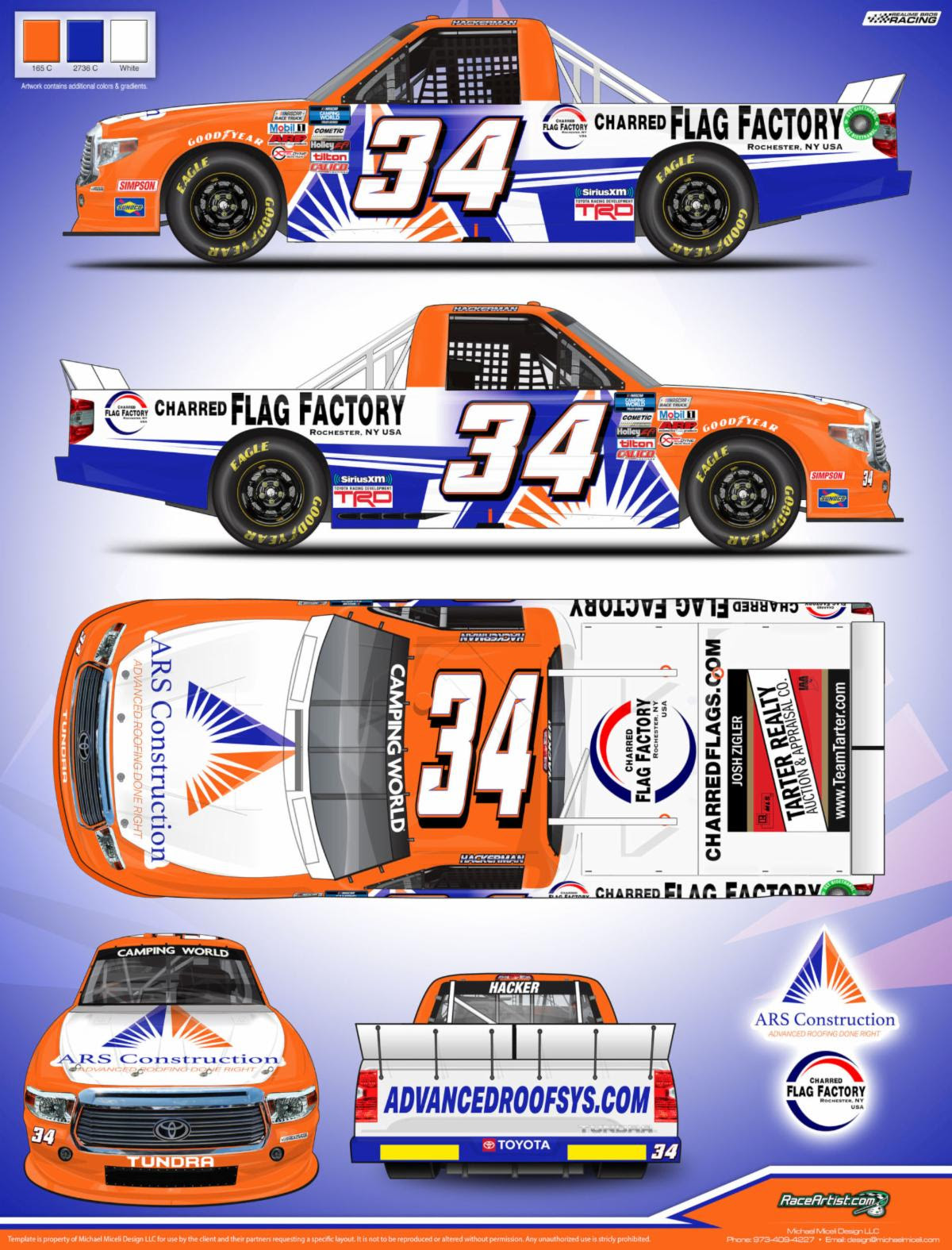 Charred Flag Factory to support Chris Hacker in NASCAR Camping World Truck Series debut