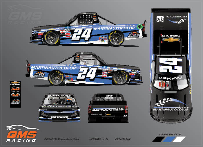 Martin Auto Color Joins Jack Wood’s No. 24 Silverado at Las Vegas