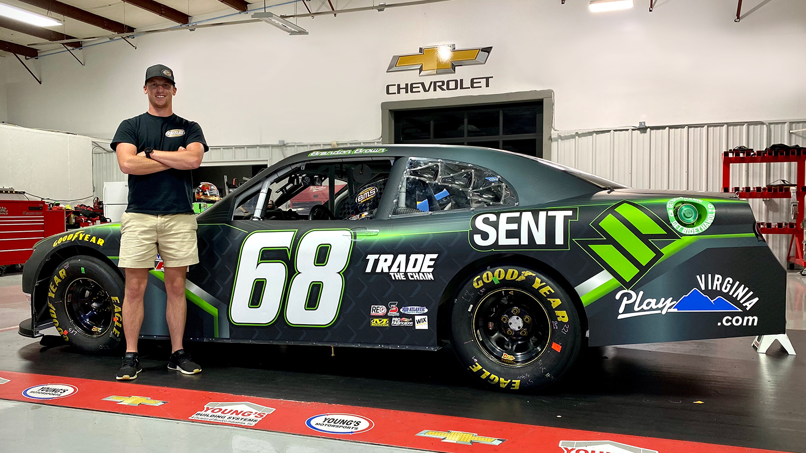 TradeTheChain.com and SENT Extend Partnership with BMS and Brandon Brown, Becoming Second NASCAR Driver and Team to be Paid Entirely in Crypto