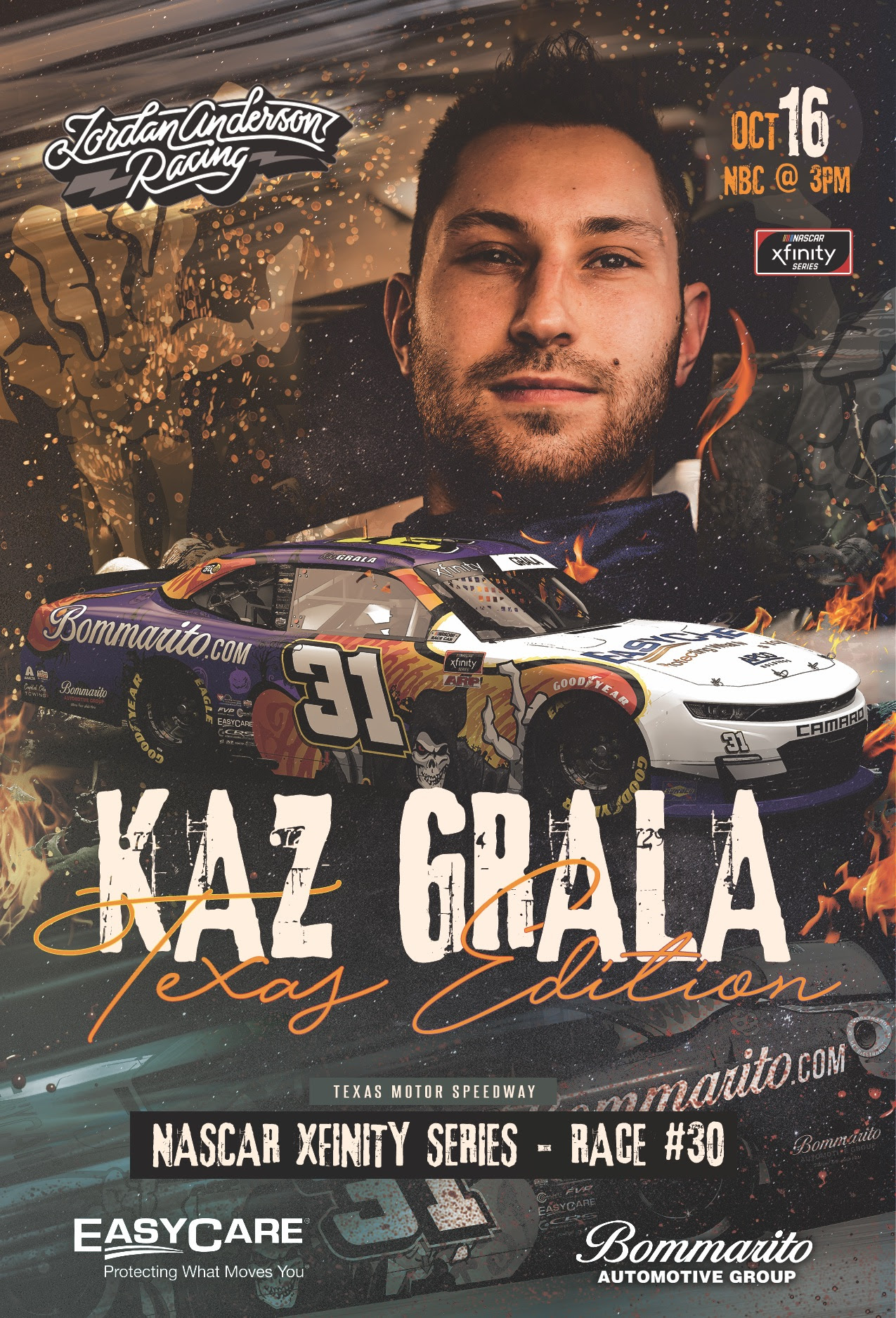 Kaz Grala To Make Second Start for Jordan Anderson Racing at Texas Motor Speedway