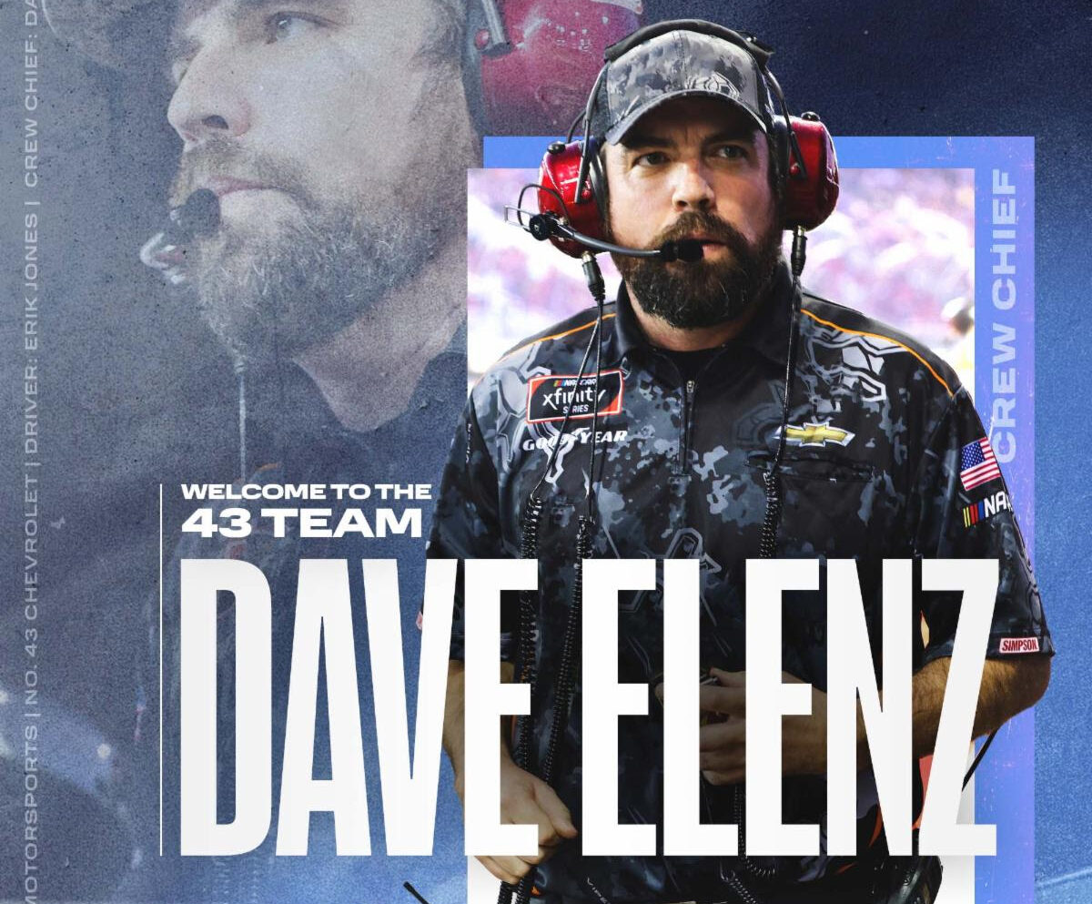 DAVE ELENZ NAMED CREW CHIEF FOR RICHARD PETTY MOTORSPORTS