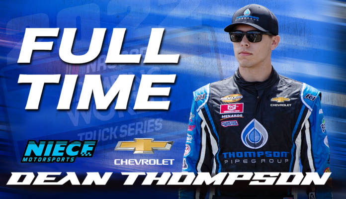 Dean Thompson Joins the Niece Motorsports Lineup for a Full Time Effort in 2022