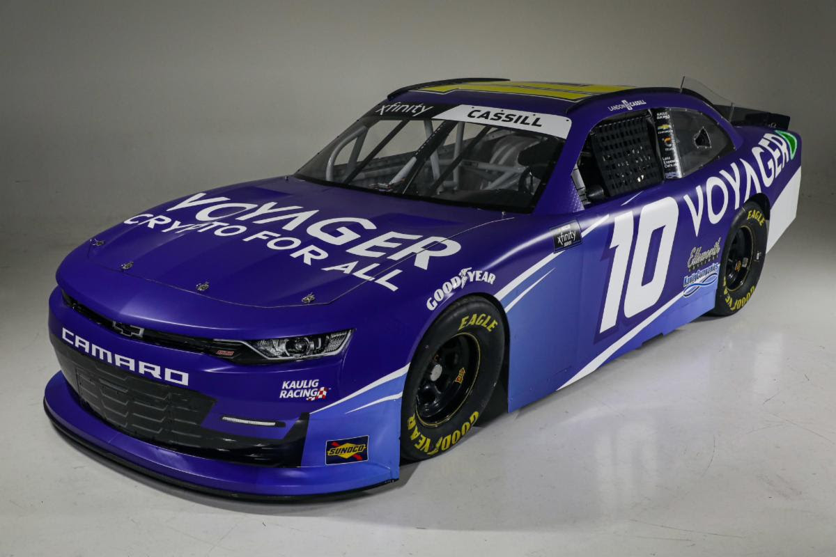 Voyager Digital Extends Crypto-Based Partnership with NASCAR Driver Landon Cassill in Collaboration with Kaulig Racing