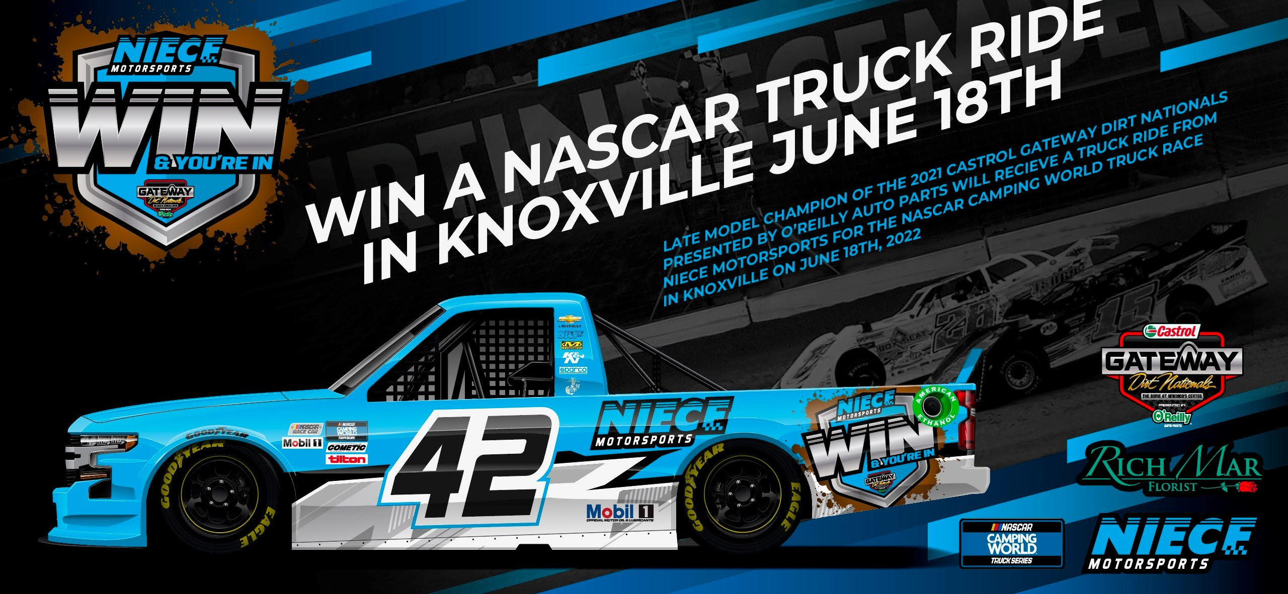 Gateway Dirt Nationals and Niece Motorsports Announce “Win & You’re In”