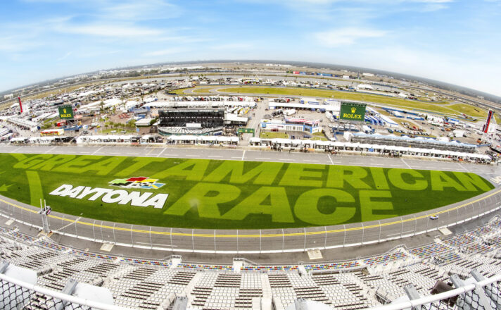 Patriotic! New DAYTONA 500 Tri-Oval Grass Design Unveiled ...