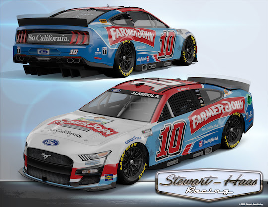 No. 10 Farmer John Ford Racing: Aric Almirola Busch Light Clash Advance