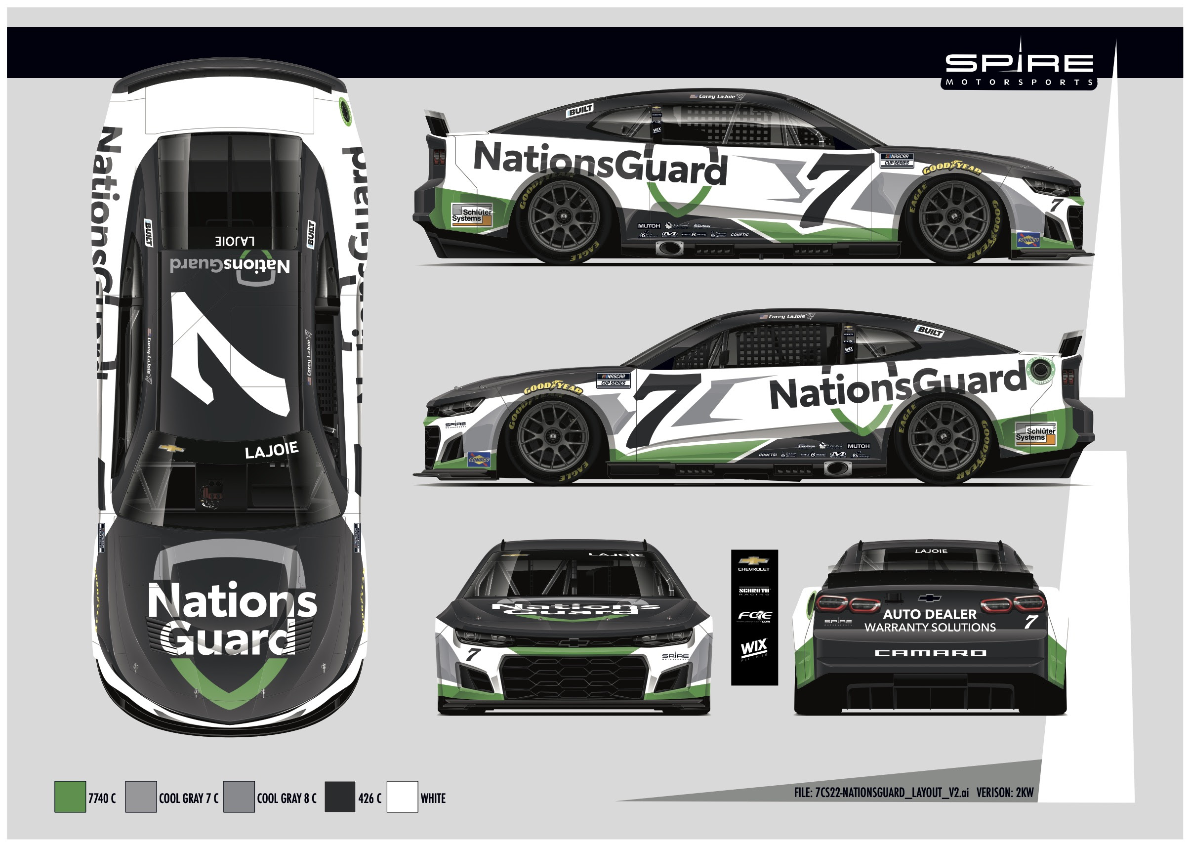 NationsGuard to Open 2022 with Spire Motorsports at LA Coliseum