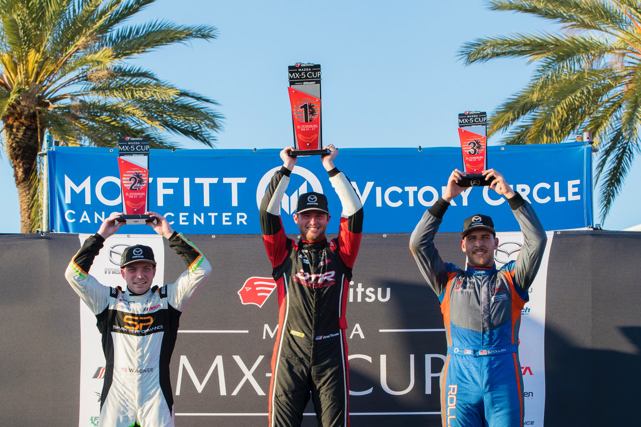 Thomas Continues Mazda MX-5 Cup Win Streak in St. Petersburg