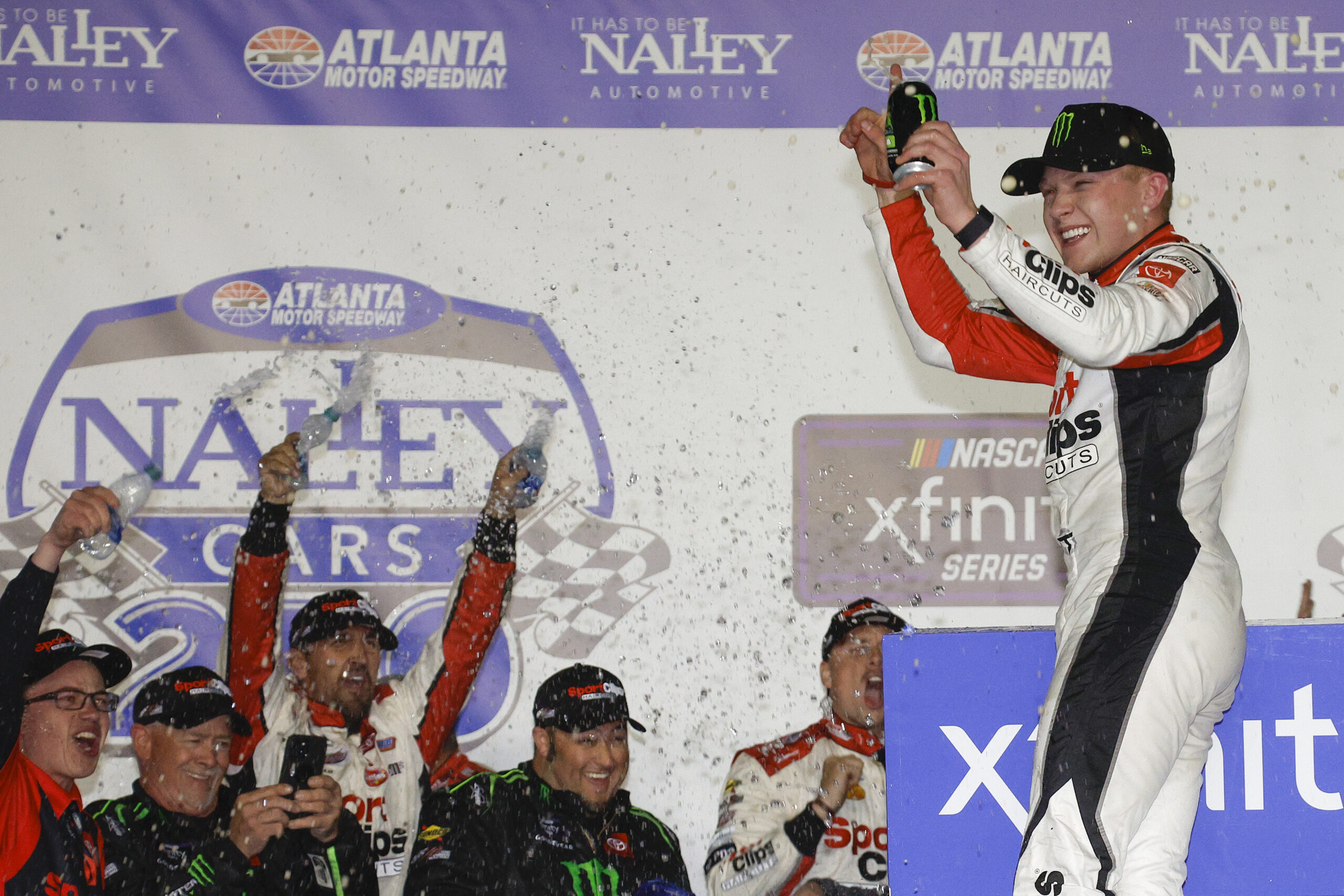 Ty Gibbs storms to a final lap Xfinity victory at Atlanta